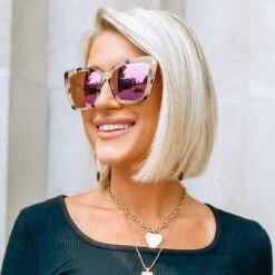 BECKY IV - CREAM TORTOISE + PINK MIRROR SUNGLASSES -Sunglasses Sales DIFF Sunglasses For Women KALEEROGERS BECKY II CREAM TORT PINK MIRROR 0accc118 e4ef 42a8 a0e2 ab83f747643e