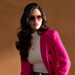 BREE - BRUSHED GOLD + TAUPE ROSE GRADIENT SUNGLASSES -Sunglasses Sales DIFF eyewear Oct Rose Lifestyle PDP Resize Bree Brushed Gold Taupe Rose Gradient 2