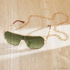 JABBA'S™ PALACE - WARM GOLD METAL + VINTAGE SANDY GREEN + POLARIZED SUNGLASSES 17 JABBA'S™ PALACE - WARM GOLD METAL + VINTAGE SANDY GREEN + POLARIZED SUNGLASSES -Sunglasses Sales DIFF eyewear Star Wars March 2023 Jabba 2