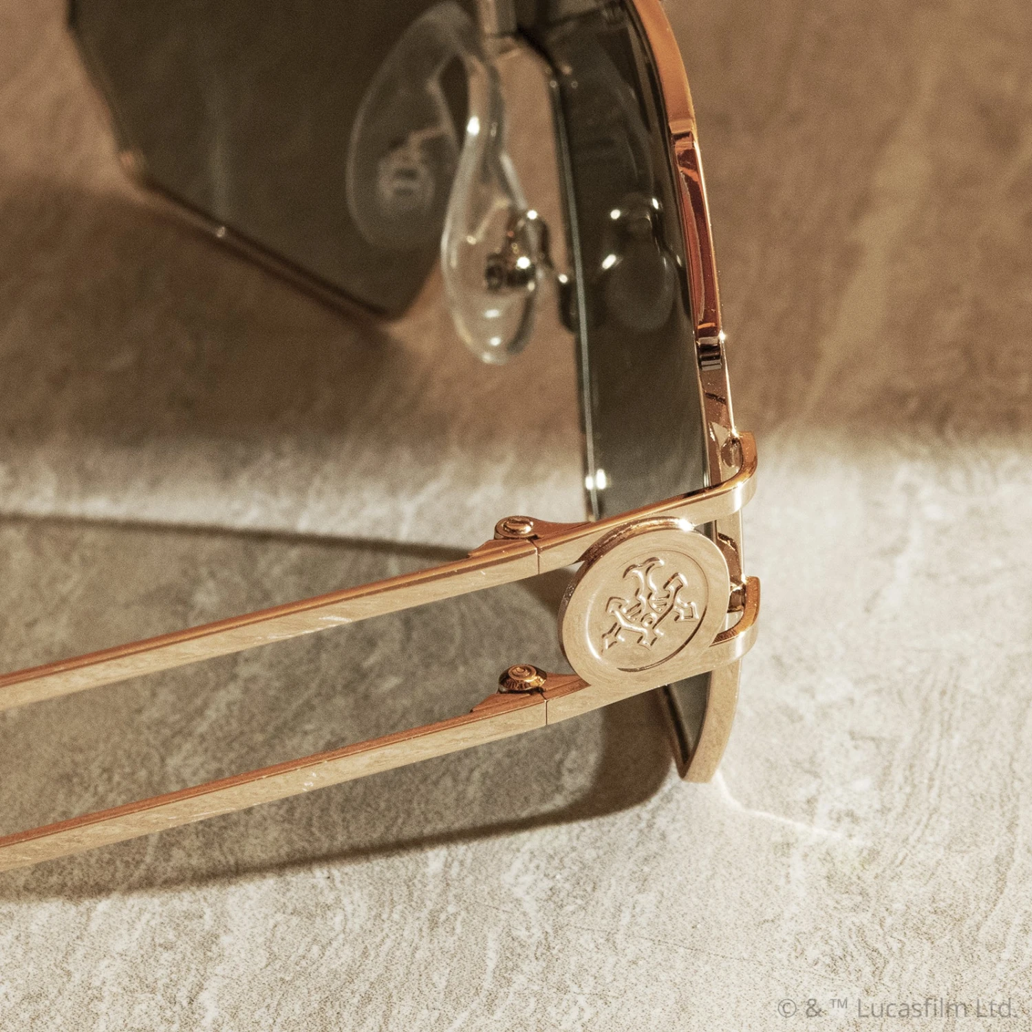 JABBA'S™ PALACE - WARM GOLD METAL + VINTAGE SANDY GREEN + POLARIZED SUNGLASSES 10 JABBA'S™ PALACE - WARM GOLD METAL + VINTAGE SANDY GREEN + POLARIZED SUNGLASSES - Image 8