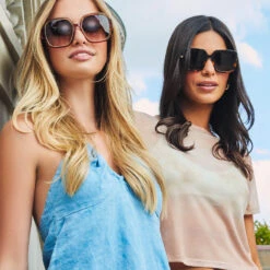 TINA - HENNA TORTOISE + BROWN GRADIENT SUNGLASSES -Sunglasses Sales DIFF eyewear Web PDP Fiery Tortoise Sun