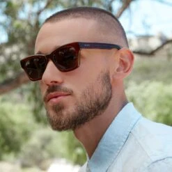 DEAN - WHISKEY + GREY POLARIZED SUNGLASSES -Sunglasses Sales DIFF714202512dean