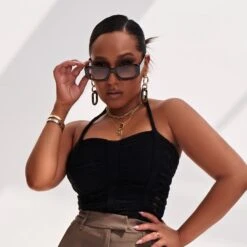 ADRIENNE BAILON - STRUT + TORTOISE + BROWN GRADIENT SUNGLASSES -Sunglasses Sales DIFF AdrienneBailon PDP Strut Tort 01