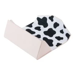 COW PRINT TRIANGLE CASE - PINK