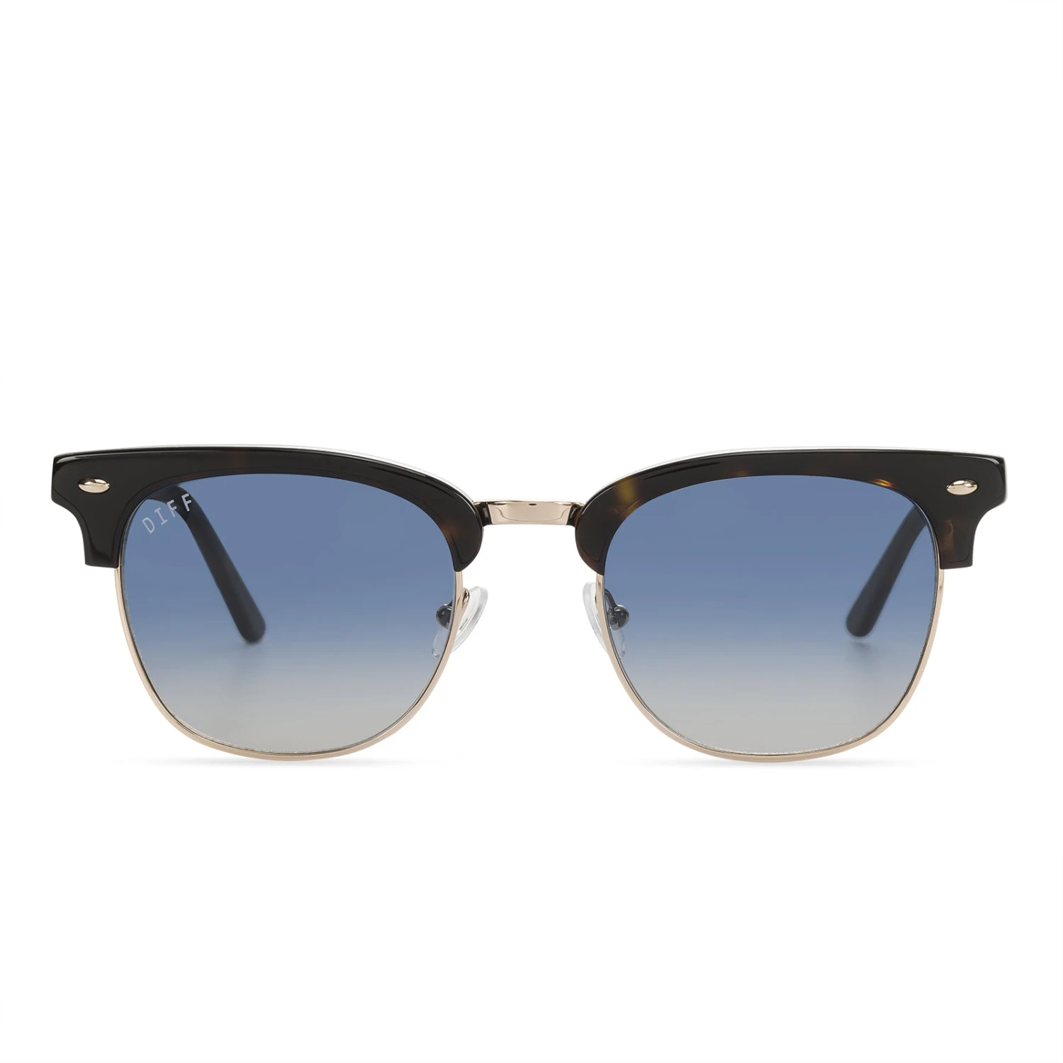 BLAIR - DARK TORTOISE + BLUE SUNGLASSES 3 BLAIR - DARK TORTOISE + BLUE SUNGLASSES