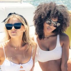 BELLA II - BLACK + GREY + POLARIZED SUNGLASSES -Sunglasses Sales Diff Aug 2021 BoatShoot model Sun BellaIII BellaII