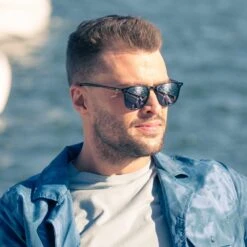 MAXWELL - BLACK + GREY MIRROR + POLARIZED SUNGLASSES -Sunglasses Sales Diff Aug 2021 BoatShoot model Sun Maxwell 2