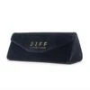 VELVET TRIANGLE GLASSES CASE - BLACK -Sunglasses Sales Diff Holiday Case Black 4