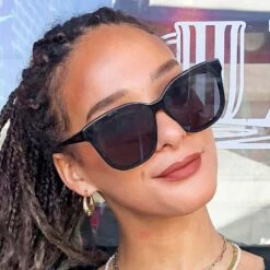 GIA - BLACK + GREY SUNGLASSES -Sunglasses Sales Diff March 2022 Gia Sunglasses Black Grey roset 22