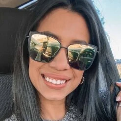 GRACE - BLACK + GOLD MIRROR SUNGLASSES 12 GRACE - BLACK + GOLD MIRROR SUNGLASSES -Sunglasses Sales Diff March 2022 Grace Sunglasses Black Gold Mirror marylinlogger