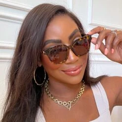 BELLA XS - AMBER TORTOISE + BROWN GRADIENT SUNGLASSES -Sunglasses Sales Diff Nov 2021 Amber Tortoise Brown Bellaxs