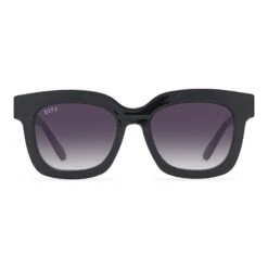 MAKAY - BLACK + GREY GRADIENT SHARP SUNGLASSES