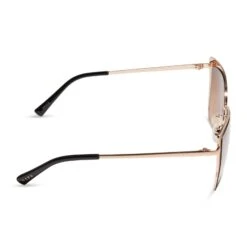 GRACE - GOLD + TAUPE ROSE MIRROR SUNGLASSES 7 GRACE - GOLD + TAUPE ROSE MIRROR SUNGLASSES -Sunglasses Sales GRACE DE01 0265 GDTON SIDE 0001