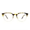 KIRA - GOLD AMBER TORTOISE + CLEAR GLASSES -Sunglasses Sales KIRA eyeglasses gold ambertortoise front de971b64 338d 4df6 908b 9fdf6d4139a2