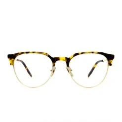 KIRA - GOLD AMBER TORTOISE + CLEAR GLASSES