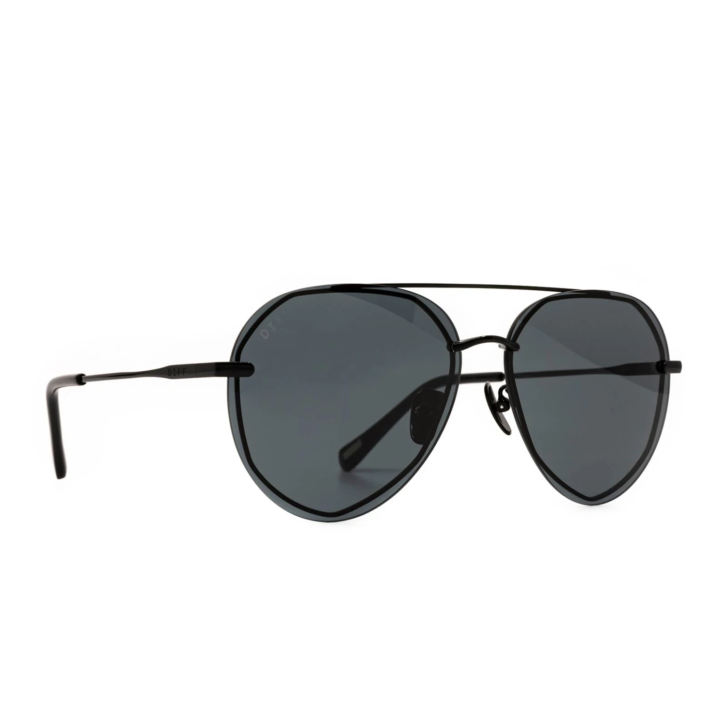 LENOX - BLACK + GREY SUNGLASSES 4 LENOX - BLACK + GREY SUNGLASSES - Image 2