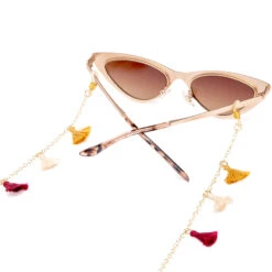 Tassel Chain - Marigold Berry Cream -Sunglasses Sales MULTITASSELSUNGLASSCHAIN marigold berry cream detail4