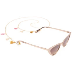 Tassel Chain - Marigold Blush Cream -Sunglasses Sales MULTITASSELSUNGLASSCHAIN marigold blush cream detail1