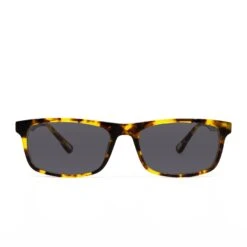 REESE - AMBER TORTOISE + CLEAR GLASSES -Sunglasses Sales REESE eyeglasses ambertortoise front polarized