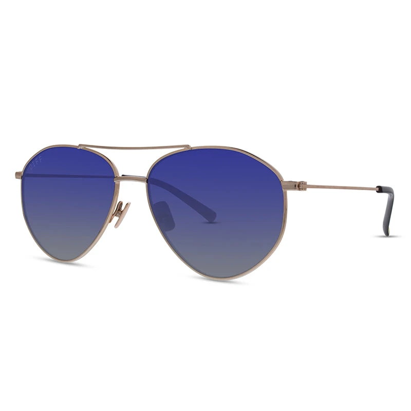 SCOUT - GOLD + GREY BLUE + POLARIZED SUNGLASSES 5 SCOUT - GOLD + GREY BLUE + POLARIZED SUNGLASSES - Image 3