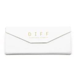 White Folding Case -Sunglasses Sales TRIANGLECASE white closed