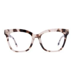 WINSTON - CREAM TORTOISE + CLEAR GLASSES