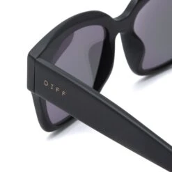 BELLA II - MATTE BLACK + LAVENDER FLASH SUNGLASSES -Sunglasses Sales bellaII MB LA171 detail