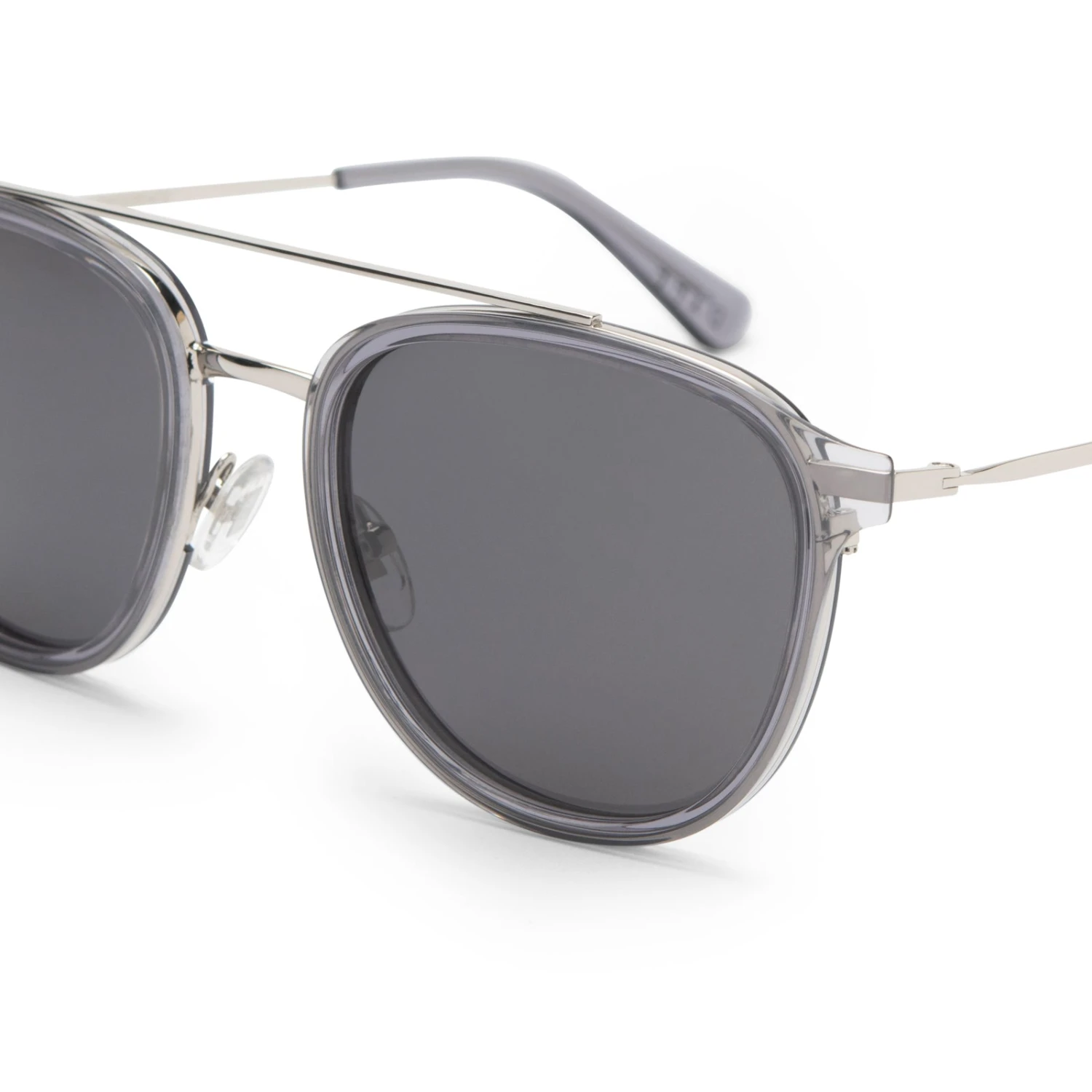 CAMDEN - SMOKE CRYSTAL + GREY POLARIZED SUNGLASSES 5 CAMDEN - SMOKE CRYSTAL + GREY POLARIZED SUNGLASSES - Image 3