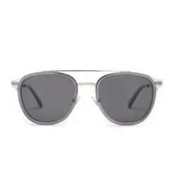 CAMDEN - SMOKE CRYSTAL + GREY POLARIZED SUNGLASSES