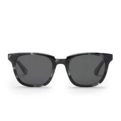 COLTON - BLACK MARBLE + GREY POLARIZED SUNGLASSES