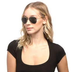 CRUZ - GOLD + GREY SUNGLASSES 16 CRUZ - GOLD + GREY SUNGLASSES -Sunglasses Sales cruz goldgrey 2018 diff onmodel women 800px 149