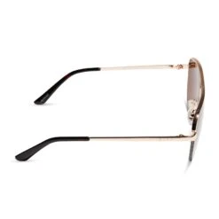 AUGUST - GOLD + BROWN SUNGLASSES 8 AUGUST - GOLD + BROWN SUNGLASSES -Sunglasses Sales diff eyewear august gold brown sunglasses alt 3