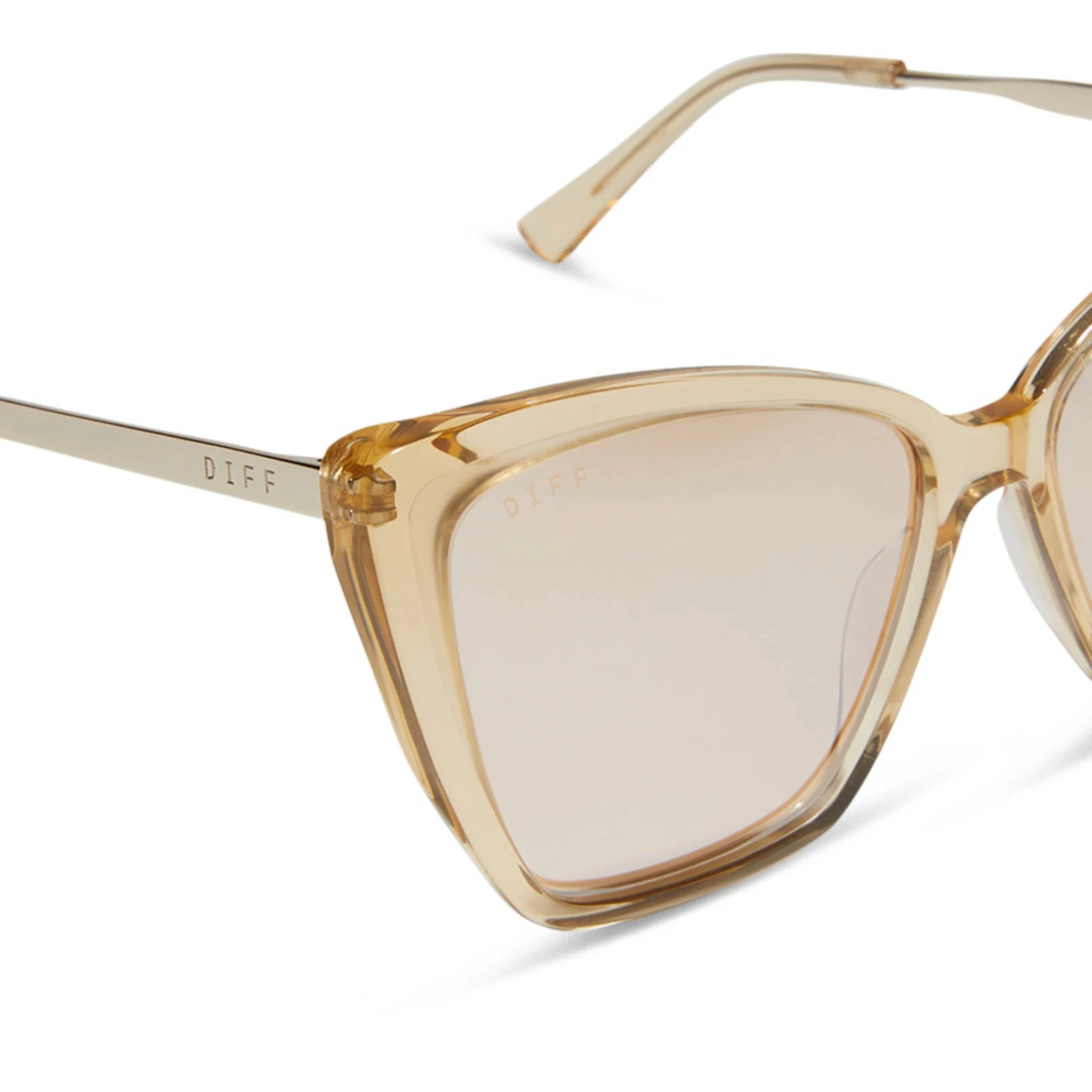 BECKY II - HONEY CRYSTAL + HONEY CRYSTAL FLASH SUNGLASSES 6 BECKY II - HONEY CRYSTAL + HONEY CRYSTAL FLASH SUNGLASSES - Image 4