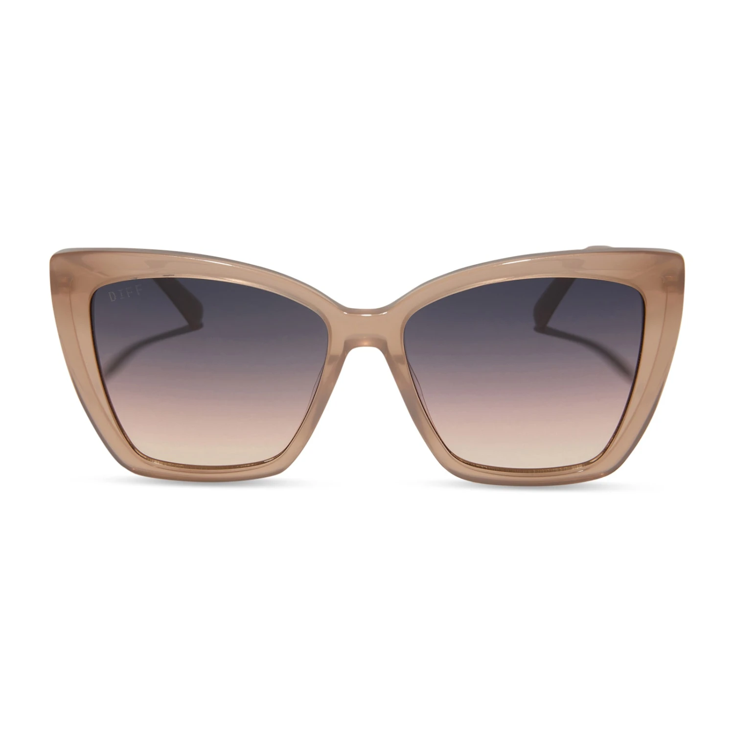 BECKY II - WARM TAUPE + TWILIGHT GRADIENT SUNGLASSES 3 BECKY II - WARM TAUPE + TWILIGHT GRADIENT SUNGLASSES