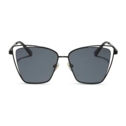 BECKY III - BLACK + GREY SUNGLASSES