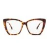 BECKY IV - AMBER TORTOISE + CLEAR GLASSES
