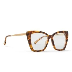 BECKY IV XS - TOASTED COCONUT + CLEAR GLASSES 9 BECKY IV XS - TOASTED COCONUT + CLEAR GLASSES -Sunglasses Sales diff eyewear becky iv xs toasted coconut clear glasses alt 4