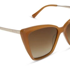 BECKY II - SALTED CARAMEL + BROWN GRADIENT + POLARIZED SUNGLASSES -Sunglasses Sales diff eyewear bekcy ii salted caramel brown gradient polarized sunglasses alt 4