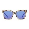 BELLA - CREAM TORTOISE + PURPLE MIRROR SUNGLASSES