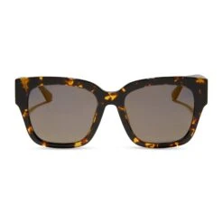 BELLA II - DARK TORTOISE + GOLD MIRROR SUNGLASSES
