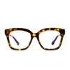 BELLA XS - AMBER TORTOISE + CLEAR GLASSES