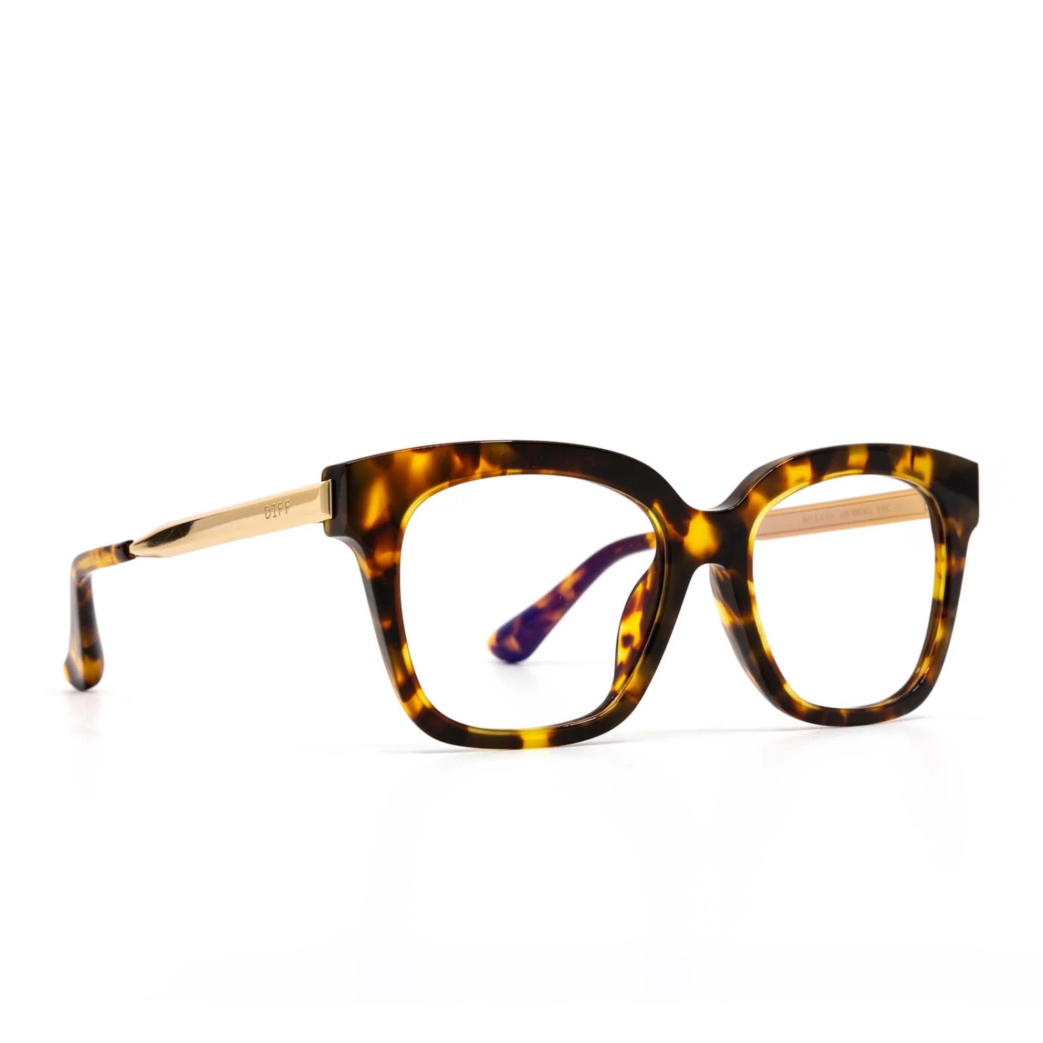 BELLA XS - AMBER TORTOISE + CLEAR GLASSES 5 BELLA XS - AMBER TORTOISE + CLEAR GLASSES - Image 3