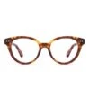 CARLY - AMBER TORTOISE + CLEAR GLASSES -Sunglasses Sales diff eyewear carly amber tortoise clear glasses alt 1