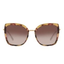 CLARISSE - GOLD + BROWN GRADIENT SUNGLASSES