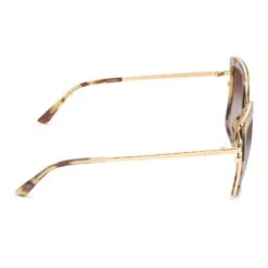 CLARISSE - GOLD + BROWN GRADIENT SUNGLASSES -Sunglasses Sales diff eyewear clarisse gold brown gradient sunglasses alt 4