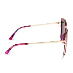 CLARISSE - PINK RUSH TORTOISE + GREY SUNGLASSES 9 CLARISSE - PINK RUSH TORTOISE + GREY SUNGLASSES -Sunglasses Sales diff eyewear clarisse pink rush tortoise grey sunglasses alt 3
