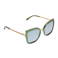 CLARISSE - SAGE CRYSTAL + GREY + POLARIZED SUNGLASSES -Sunglasses Sales diff eyewear clarisse sage crystal grey polarized sunglasses alt 4