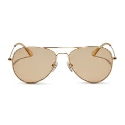 CRUZ - GOLD + HONEY CRYSTAL SUNGLASSES