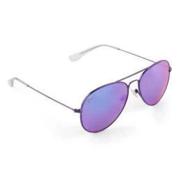CRUZ - POSH PURPLE METALLIC + PURPLE MIRROR + POLARIZED SUNGLASSES -Sunglasses Sales diff eyewear cruz posh purple metallic purple mirror polarized sunglasses alt 4