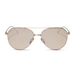 DASH XS - GOLD + HONEY CRYSTAL FLASH SUNGLASSES